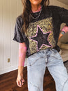 Washed Black Leo Star Tee