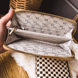 Lenni Large Zip Woven Wallet