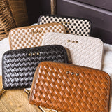 Lenni Large Zip Woven Wallet