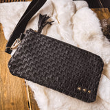Emma Woven Clutch Wristlet