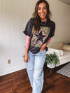 Washed Black Leo Star Tee