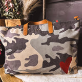 Chelsie Canvas Printed Tote | Camo