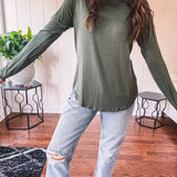 Bamboo Round Neck Raglan Baseball Long Sleeve