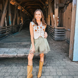 Cream Cozy Knit Vest / Top