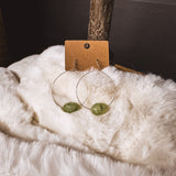 JELLY BEAN HOOP EARRING