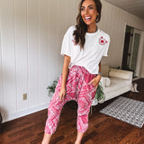 Lucky Star Horseshoe Embroidered Top