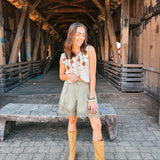 Cream Cozy Knit Vest / Top