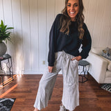 Poly Modal Mock Neck Pullover