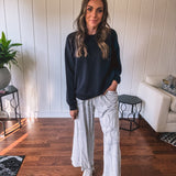 Poly Modal Mock Neck Pullover