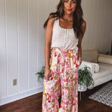 Natural Crochet Scallop Hem Button Up Tank Vest