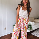 Natural Crochet Scallop Hem Button Up Tank Vest