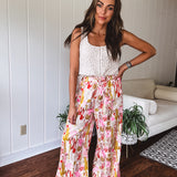 Natural Crochet Scallop Hem Button Up Tank Vest