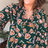 Hunter Green Lizzy Top