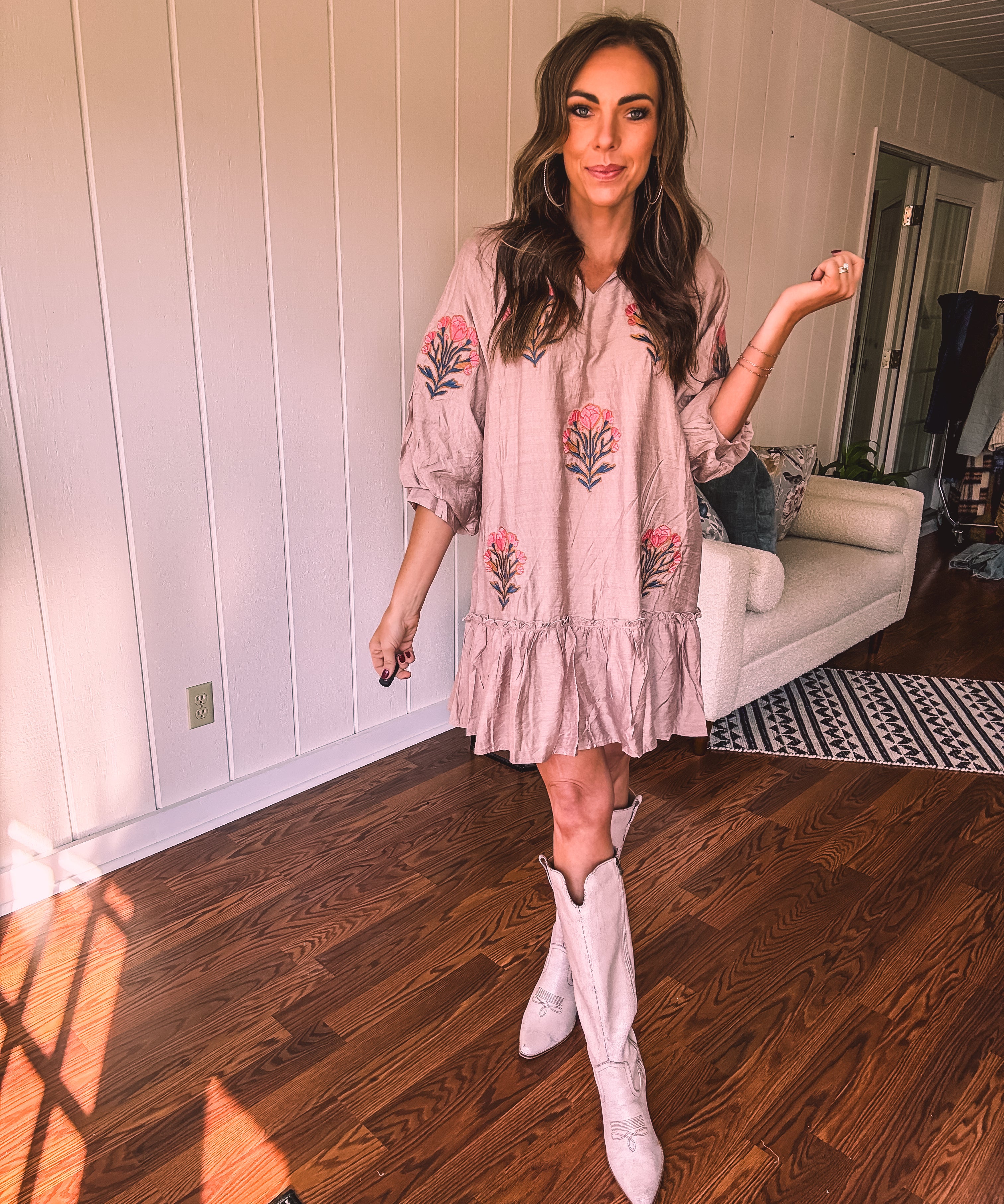 pink boho dresses Maxi Dress Wild Floral in Pink Flowy Sundress for Women, / S can wear personality at home or at work Custom Made Pink Boho Wedding