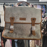 Hair On Flap Top Satchel
