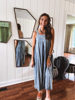 Washed Tencel Pleat Front Jumpsuit