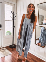 Washed Tencel Pleat Front Jumpsuit