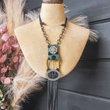 Buckle Belt Rhinestone Necklace