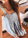 Washed Tencel Pleat Front Jumpsuit