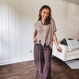 Silk Pants w/Slit