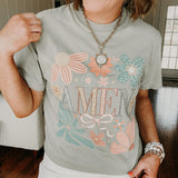 Floral Amen Graphic Tee
