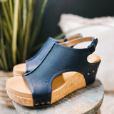 Carley Navy Wedge