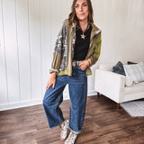 Bold Moves Camo Mix Zip Jacket | Olive