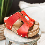 Red Taboo Zip Wedge