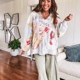 Cotton terry knit wide leg pants with raw hems, oversized pockets and drawstring waist.