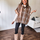 Cozy Toggle Poncho Jacket