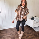 Cozy Toggle Poncho Jacket
