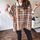 Cozy Toggle Poncho Jacket