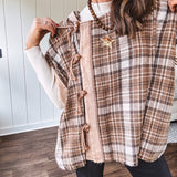 Cozy Toggle Poncho Jacket