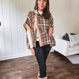 Cozy Toggle Poncho Jacket