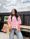 Hot Pink Button Down Shirt