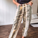 Tan Patchwork Trail Twill Pants
