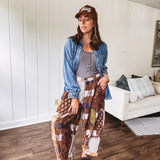 Washed Patchwork Wanderer Pants