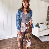 Washed Patchwork Wanderer Pants