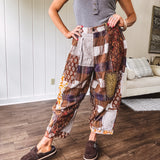 Washed Patchwork Wanderer Pants