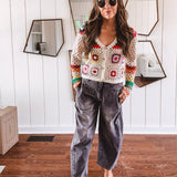 Black Denim Washed Barrel Jean