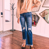 Dark Crop Flare | High Rise