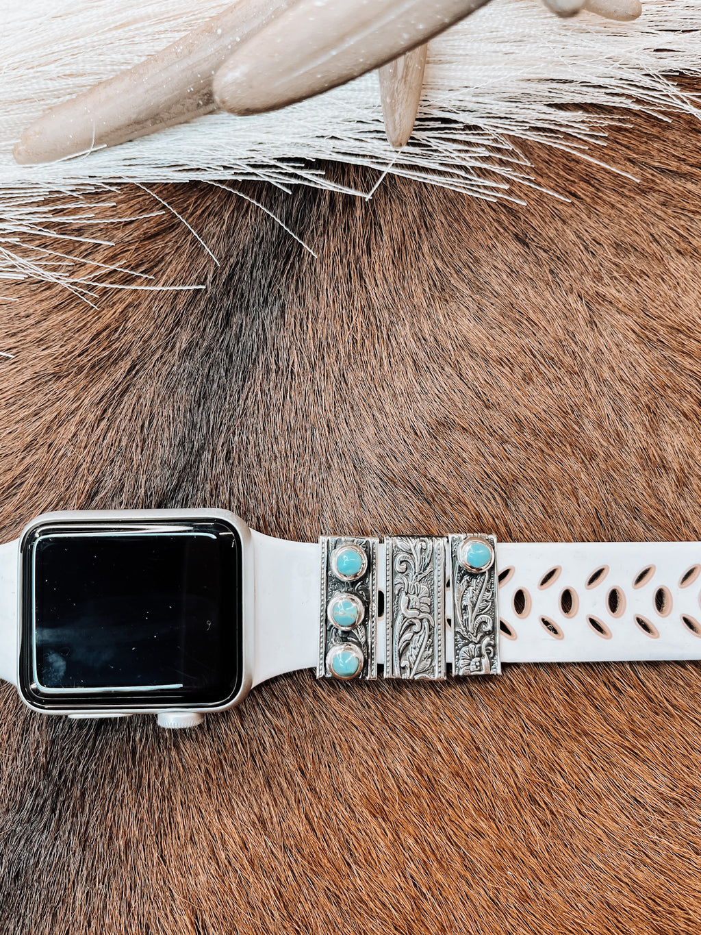 Single Turquoise SS Watch Cuff