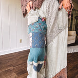 Sage Sun OOAK Kantha Patch Pant