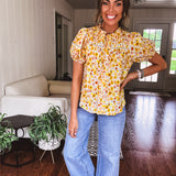 Honey Mix Floral Blouse