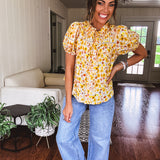 Honey Mix Floral Blouse