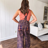 Brown Multi Free Spirit Twill Overalls