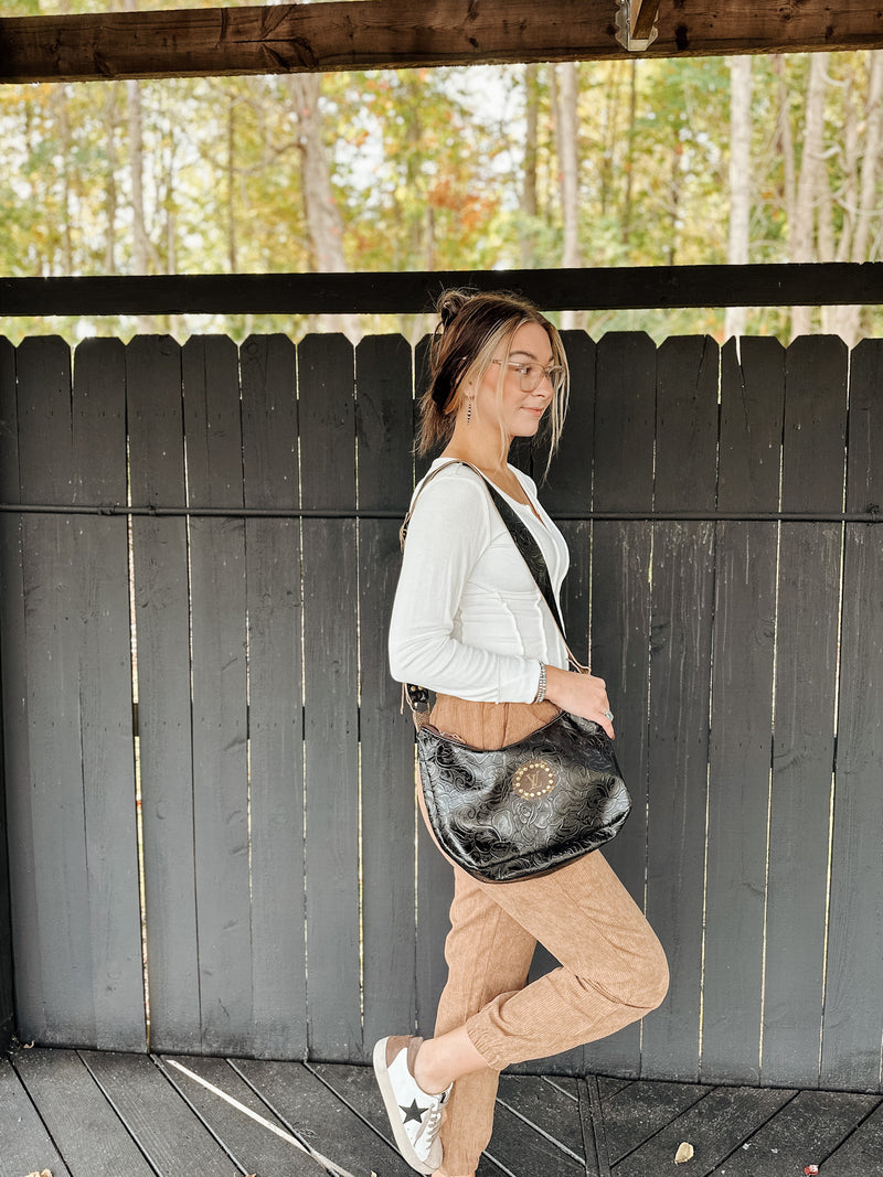 Tan Corduroy Jogger Pants