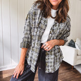 Washed Plaid Easy Grab Flannel