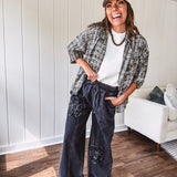 Washed Plaid Easy Grab Flannel