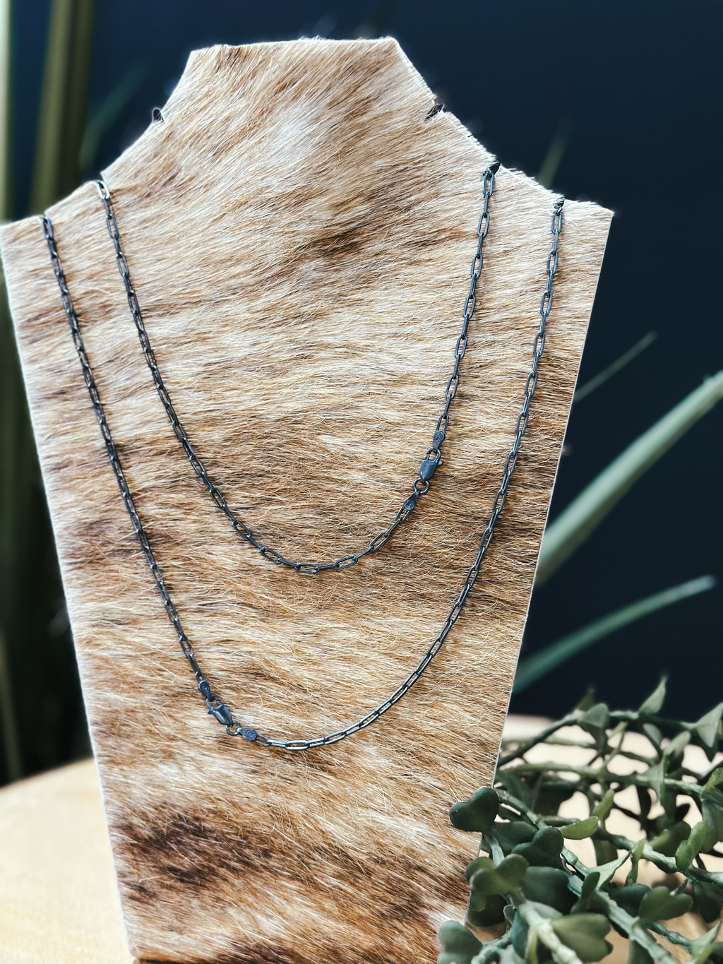 30" SS Mini Paperclip Chain Necklace